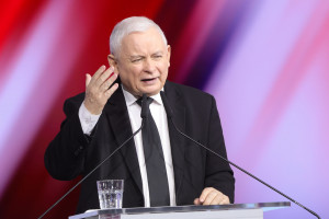 Prezes PiS Jarosław Kaczyński. (Fot. PAP/Rafał Guz)